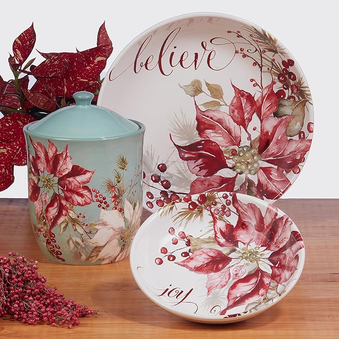 Certified International Winters Joy 16 Piece Dinnerware Set Service for 4
