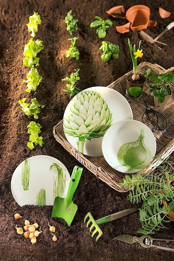 Excelsa Flora &amp Fauna Dinner Set Ceramic Multicoloured