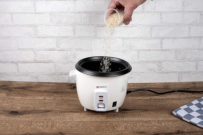 Alpina Rice cooker - 0.6 liter - 300 Watt - With cooking and heat control light - White