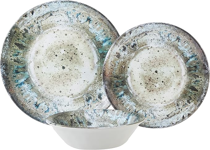 Certified International Radiance Cream Melamine 12 pc Dinnerware Set