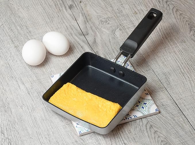 Pearl Metal Chiino HB-6559 Egg Grill 5.1 x 5.5 inches (13 x 14 cm) Induction Compatible Compatible with All Heat Sources Fluorine Treatment Cino