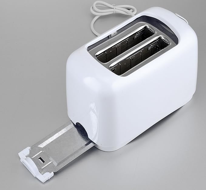 Uniware 8711WH Two Slice Wide Slots Toaster750 WattsCool Touch ExteriorWhite
