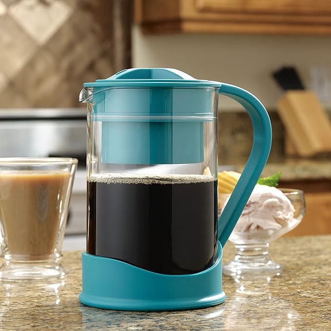 BonJour 50.7oz Cold Brew Coffee Maker Aqua
