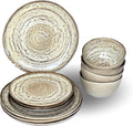 Carmel Ceramica Truffle Dinnerware 12 Piece Set