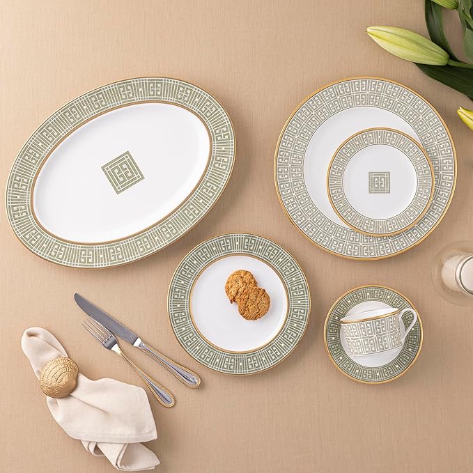 Noritake Infinity Green Gold 5-Piece Place Setting Service for 1