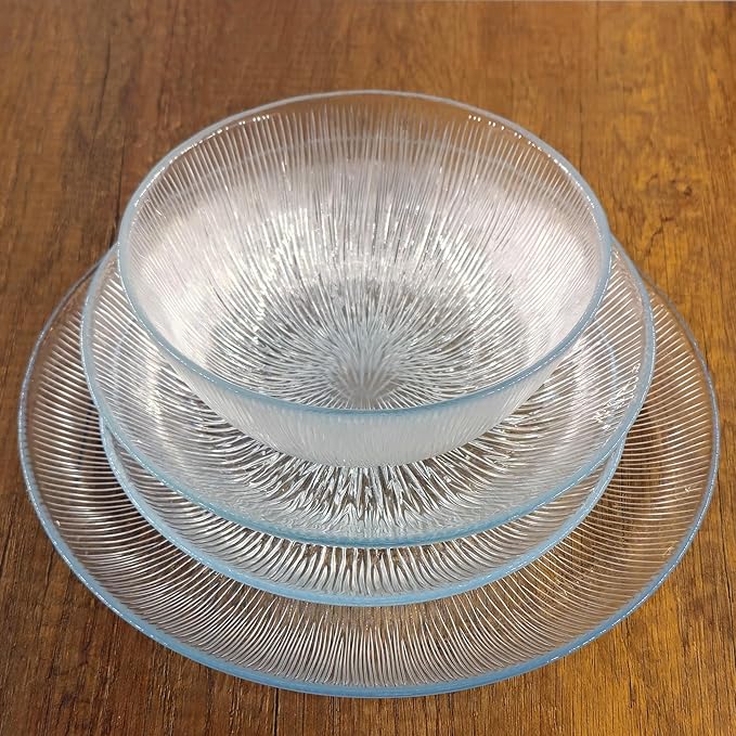 CASCATA 16 pcs. Glass Dinnerware Set