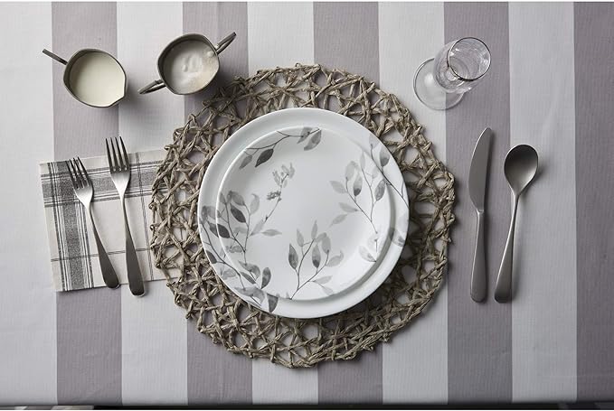 Corelle Boutique Misty Leaves 12-Piece Dinnerware Set Service for 4