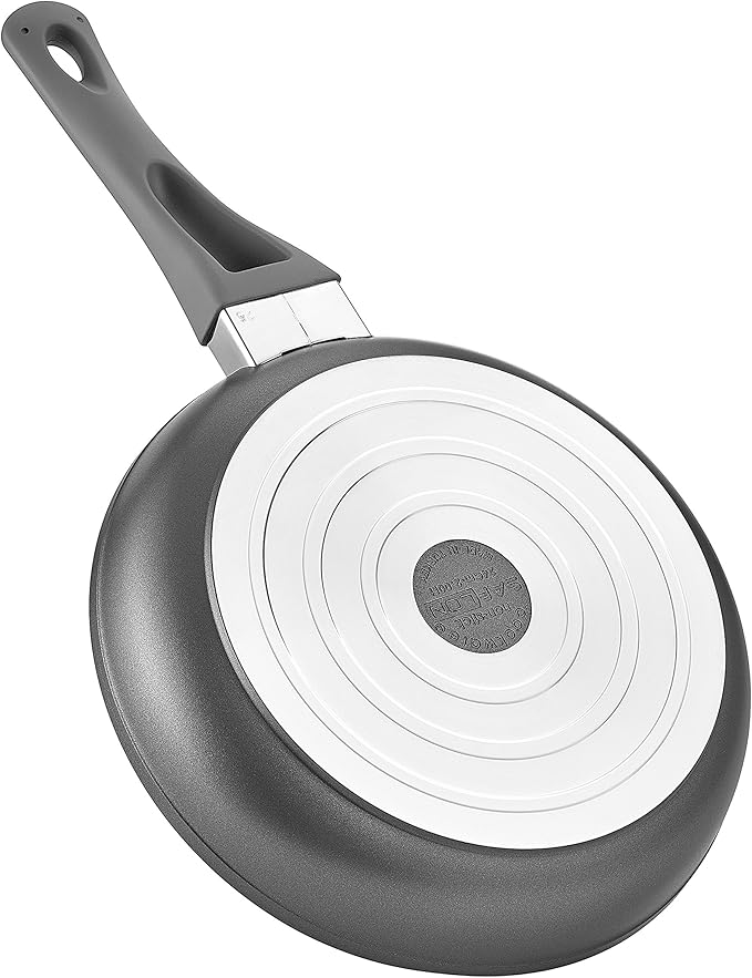 Saflon Titanium Nonstick 5 Piece Wok and Fry Pan Set 4mm Forged Aluminum with PFOA Free Scratch-Resistant Coating from England Dishwasher Safe