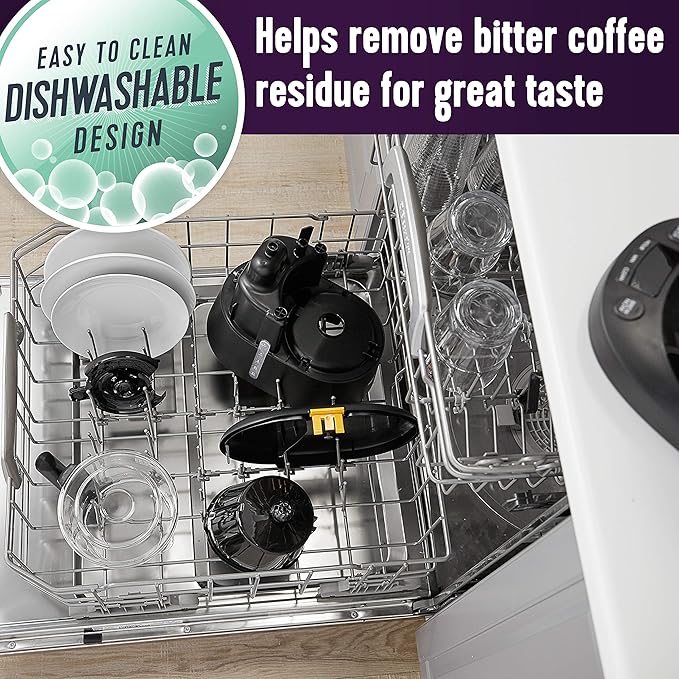 Mr. Coffee 12 Cup Dishwashable Coffee Maker with Advanced Water Filtration &amp Permanent Filter