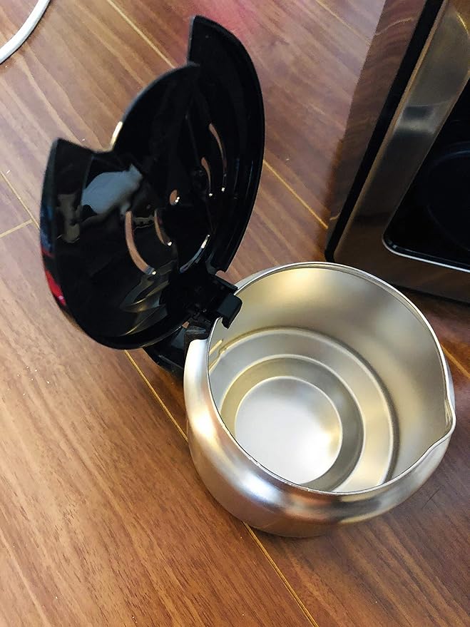 Aucsale fully automatic coffee maker siroca crossline stainless server STC-501BK Black