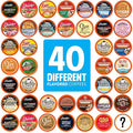 Two Rivers Coffee Flavored Coffee Pods Compatible with Keurig K Cup Brewers Assorted Variety Pack Flavored Coffee 40 Count