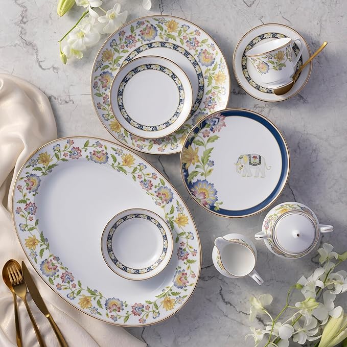 Noritake Tusker Garden 12-Piece Dinnerware Set Service For 4