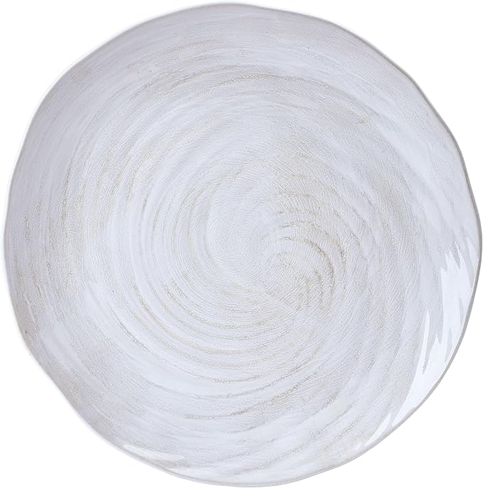 Mikasa Harley 12 Piece Stoneware Hand-Crafted Dinnerware Set Service for 4 Plate and Bowl Modern with Organic Freeform Shape White