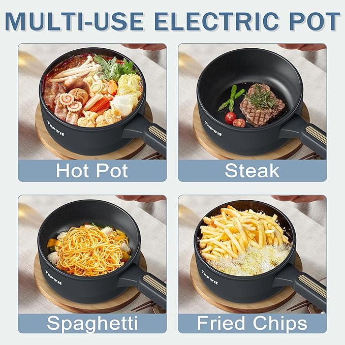TOPWIT 1.2L Rice Cooker &amp Electric Cooker with Steamer
