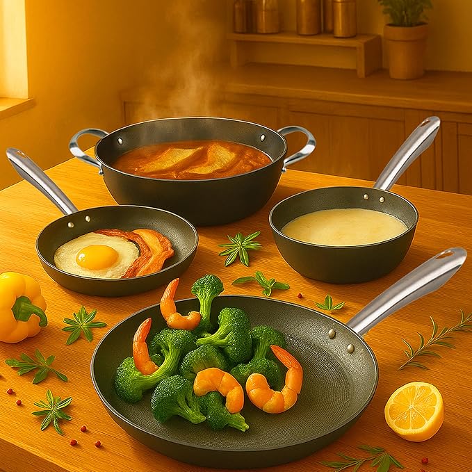 Cuisiland 12 Honeycomb Classic Cast Iron Wok – Non-Stick Wok Stainless Steel Long Handles Oven Safe Cookware Classic Cast Iron Heat Retention Less Oil Cooking