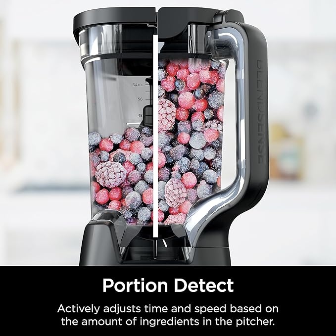 Ninja Blender &amp Food Processor All-in-One | For-Smoothies Food and More | Kitchen Countertop | Includes 72 oz. Pitcher &amp (2) 24 oz. To-Go Cups with Lids | 1800 Watt | Black | TB301