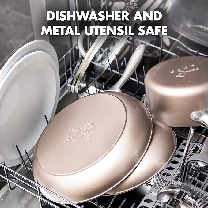 GreenPan Limited Edition 10th Anniversary 5pc Ceramic Non-Stick Cookware Set Bronze