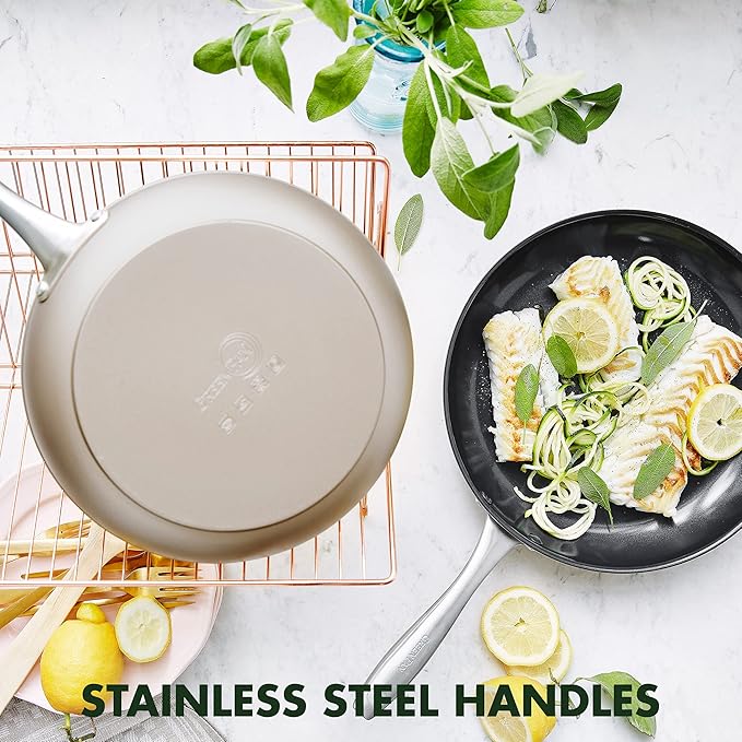 GreenPan Limited Edition 10th Anniversary 5pc Ceramic Non-Stick Cookware Set Bronze