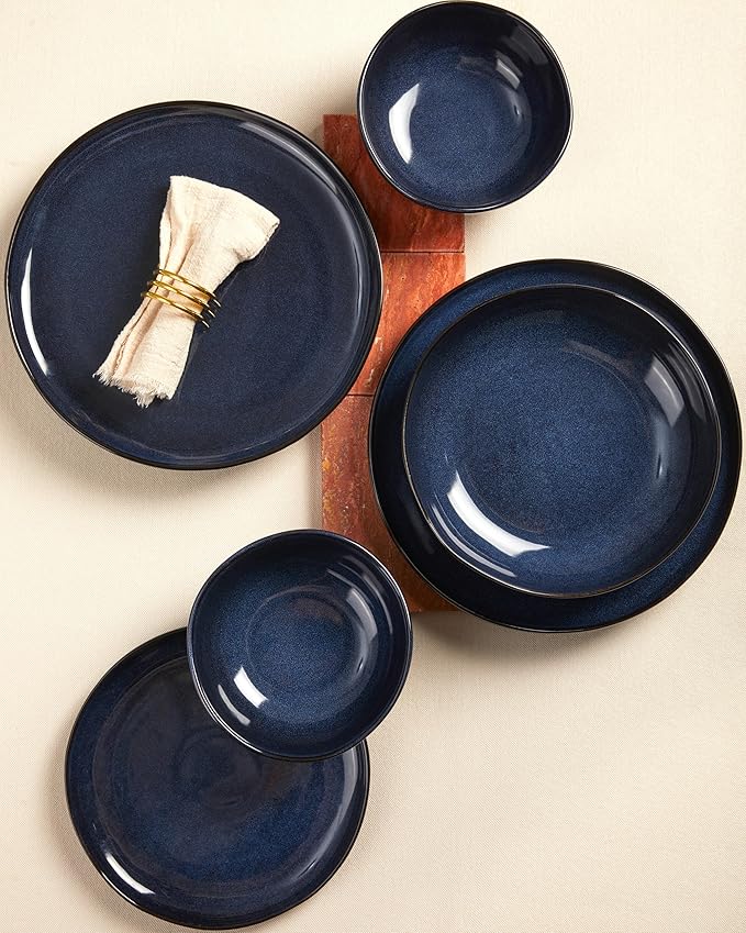 18 piece Dinnerware Sets Starry Blue