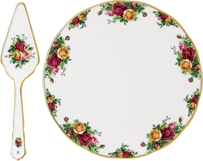 Royal Albert Old Country Roses Cake Plate &amp Server