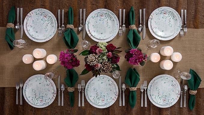 Corelle Monteverde Chip and Break Resistant Dinner Set for 4 Person Multi-Colour 12-Piece