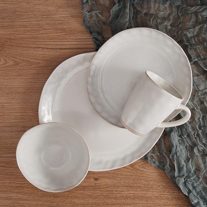 Mikasa Cora 16 Piece Dinnerware Set Service For 4 Cream