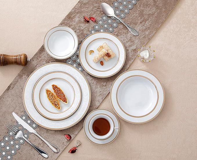 Lorenzo Amelia 57-Piece Dinnerware Set Service for 8