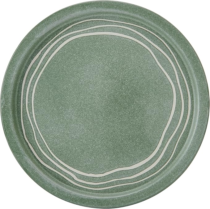 Pfaltzgraff Nature's Pallet 12 Piece Stoneware Dinnerware Set Service for 4 Modern Style High Rims for Everyday use Green