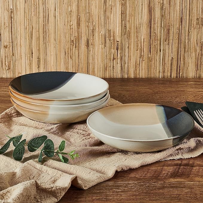 Mikasa Gourmet Basics by Mikasa Caden Set of 4 Pasta Bowls 8 Inch