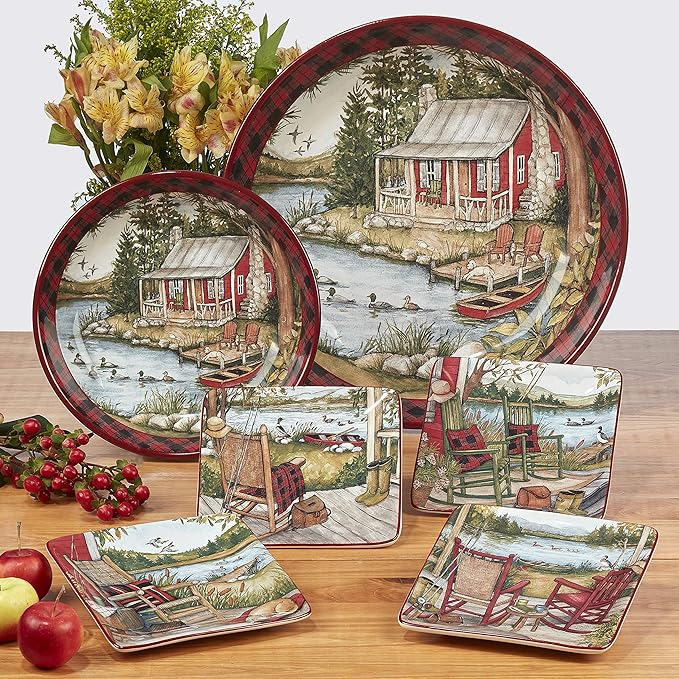 Certified International Lake Retreat 16 pc Dinnerware Set Service for 4