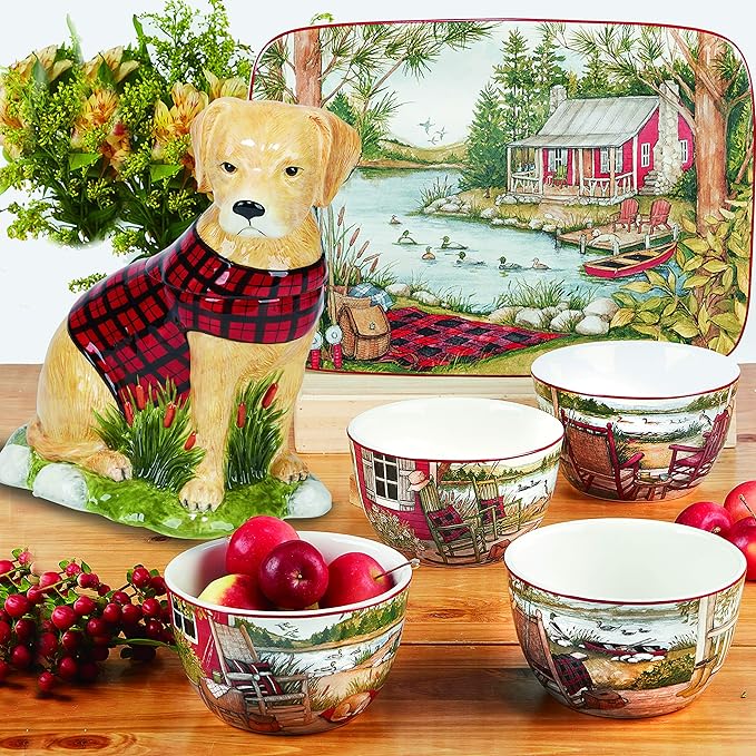 Certified International Lake Retreat 16 pc Dinnerware Set Service for 4