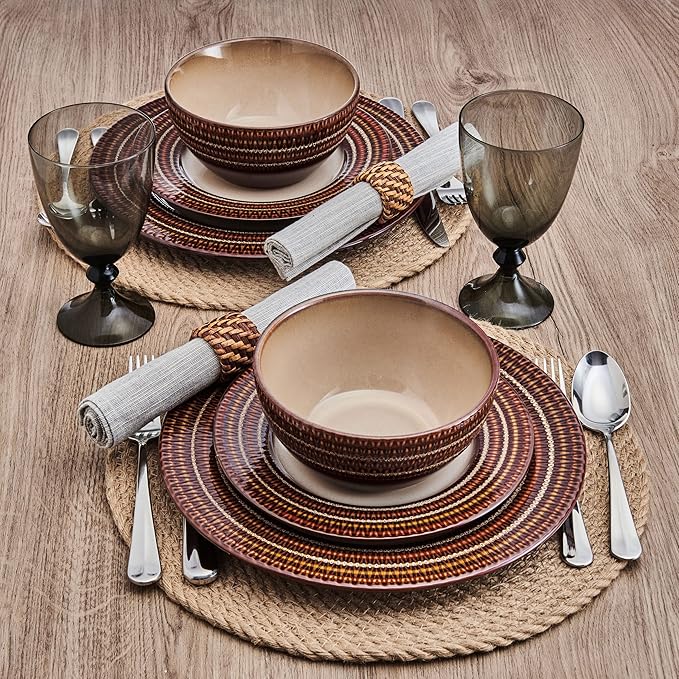 Pfaltzgraff Skylar 12 Piece Dinnerware Set Service for 4