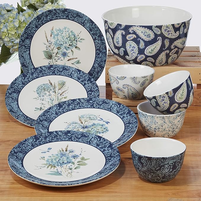 Certified International Bohemian Blue 16 pc Dinnerware Set Service for 4