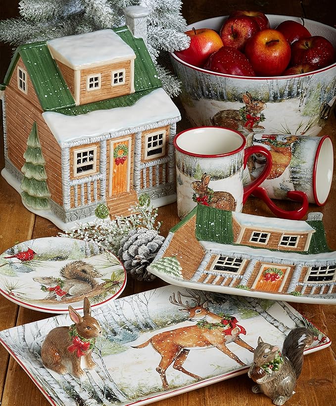 Certified International Winter Forest 16pc Dinnerware Set Service for 4